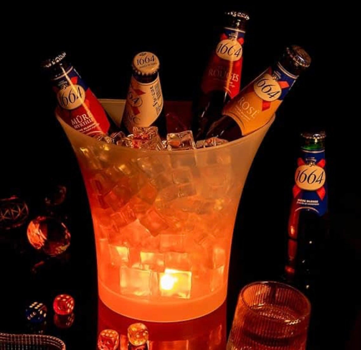 5L Ice Bucket Wireless Bluetooth Multicolor LED Rechargeable Party Speaker