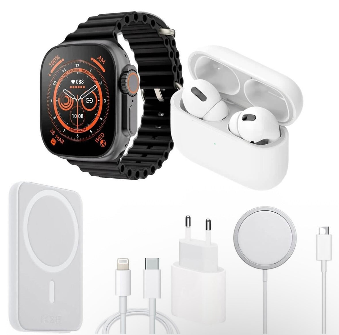 Smart Watch and Earphone Combo