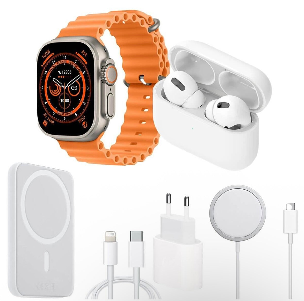 Smart Watch and Earphone Combo