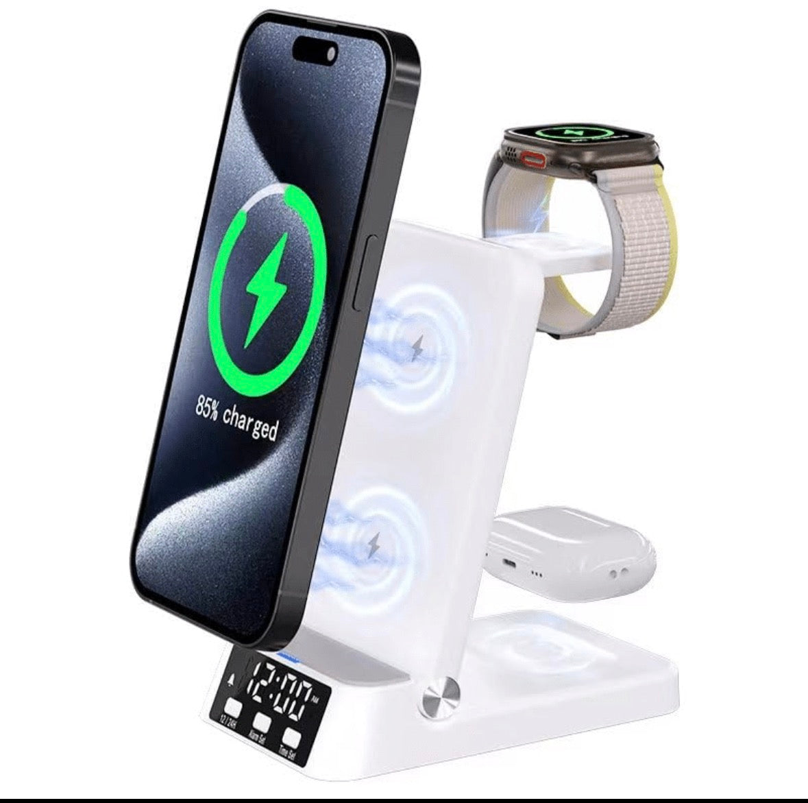 4 in 1 Smart Foldable Compact Wireless Charging Stand