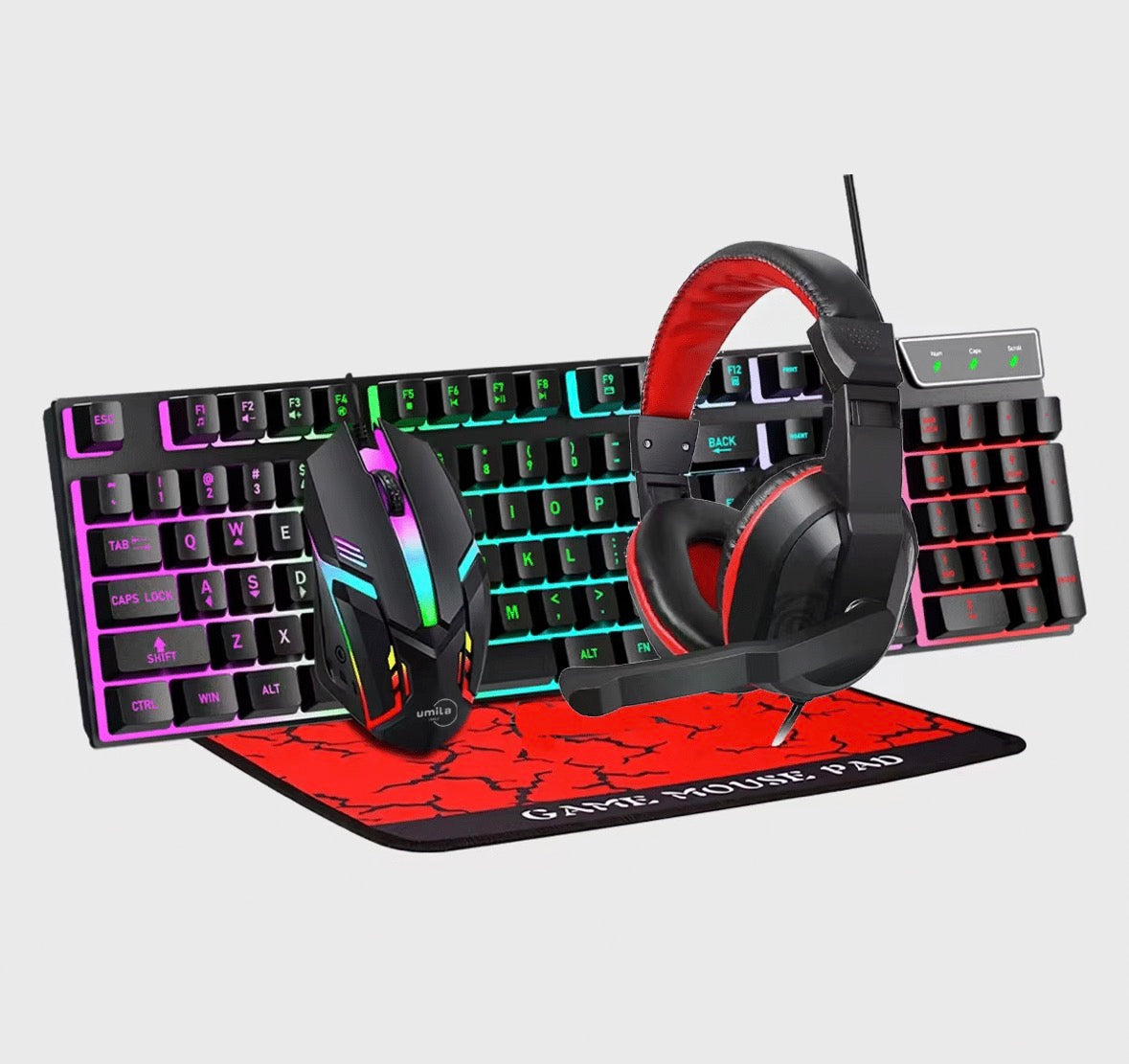 4 in 1 RGB Gaming Keyboard Combo Set