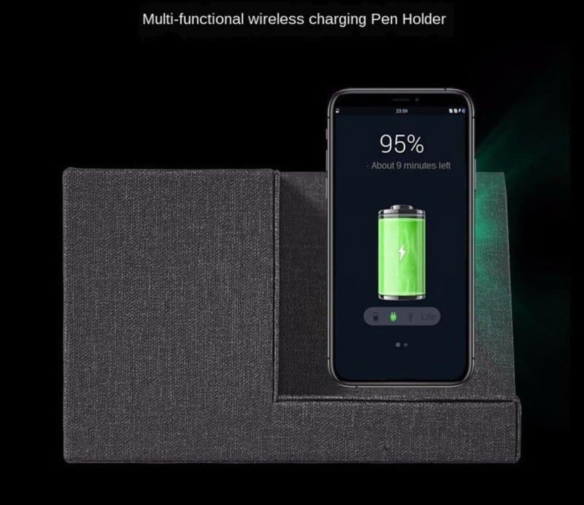 Killer Deals Fast 10W Wireless Smartphone Charger Desk Organizer Box