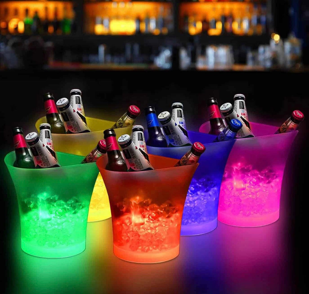 5L Ice Bucket Wireless Bluetooth Multicolor LED Rechargeable Party Speaker