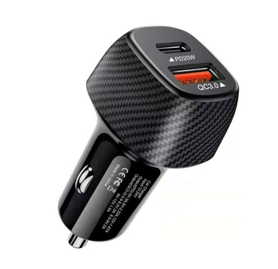 Killer Deals 40W Dual Port Fast Universal Car Charger-USB A + Type C Output